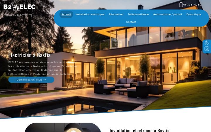 Screenshot ta' b2elec-bonnin.fr