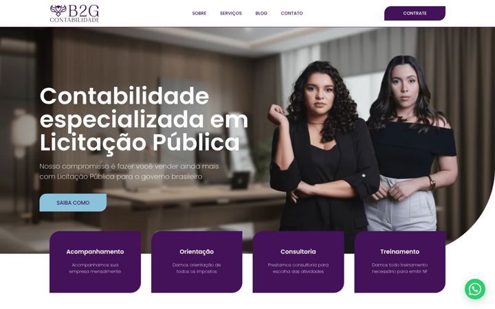 Screenshot di b2gcontabilidade.com.br
