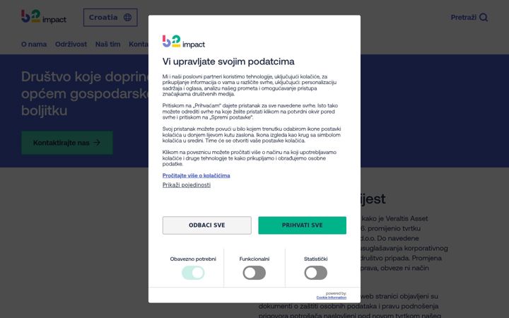 Screenshot of b2holdingkapital.hr
