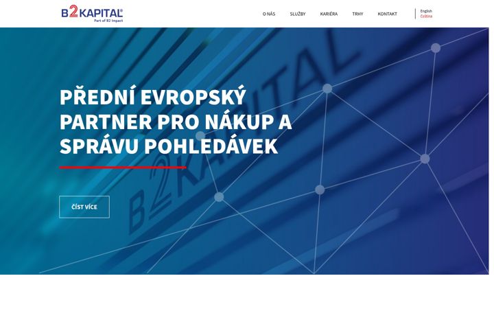 Screenshot ta' b2kapital.cz