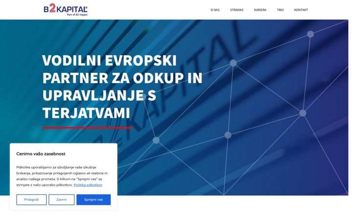 Screenshot of b2kapital.si