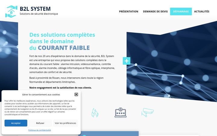 Screenshot ta' b2lsystem.fr