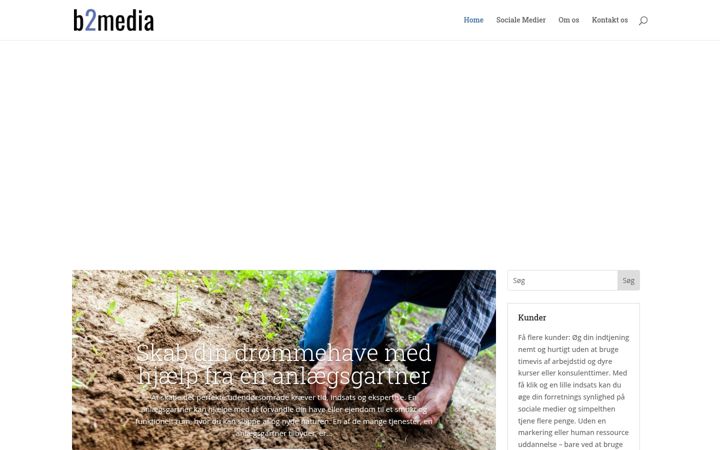 Screenshot of b2media.dk