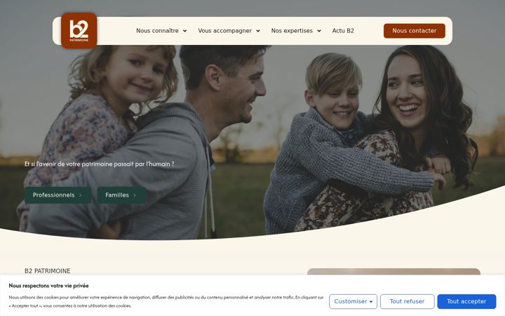 Screenshot ta' b2patrimoine.fr
