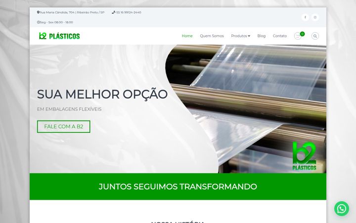 Screenshot di b2plasticos.com.br