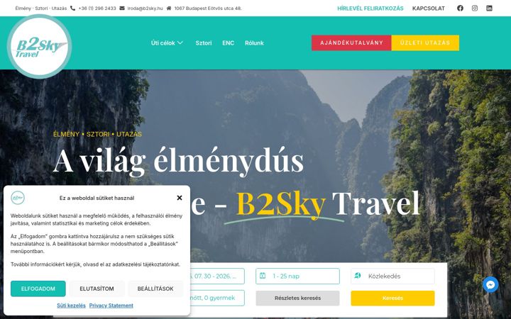 Screenshot of b2sky.hu