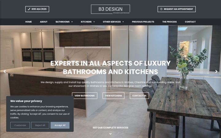 Screenshot of b3-design.co.uk