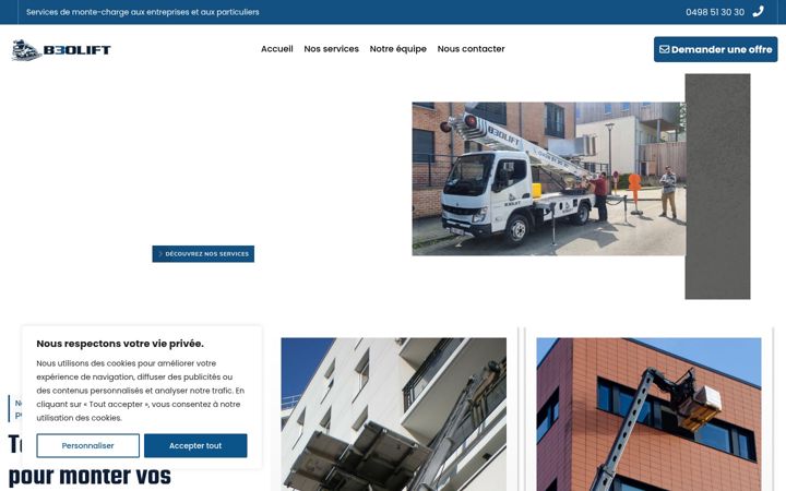 Екранна снимка на b30lift.be