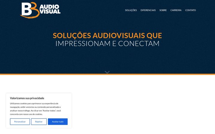 Screenshot of b3audiovisual.com.br