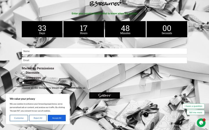 Screenshot of b3beauties.com