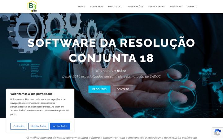 Screenshot of b3bee.com.br