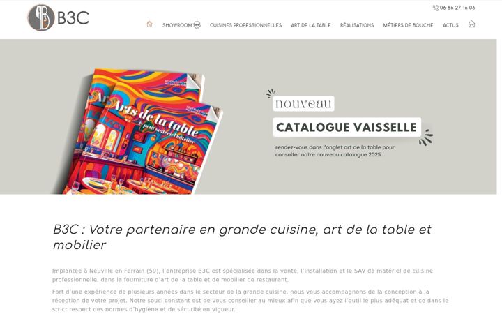 Screenshot of b3c-cuisinepro.com