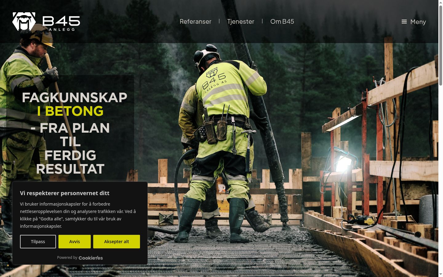 Screenshot tal-banner tal-kunsens muri qabel kwalunkwe interazzjoni