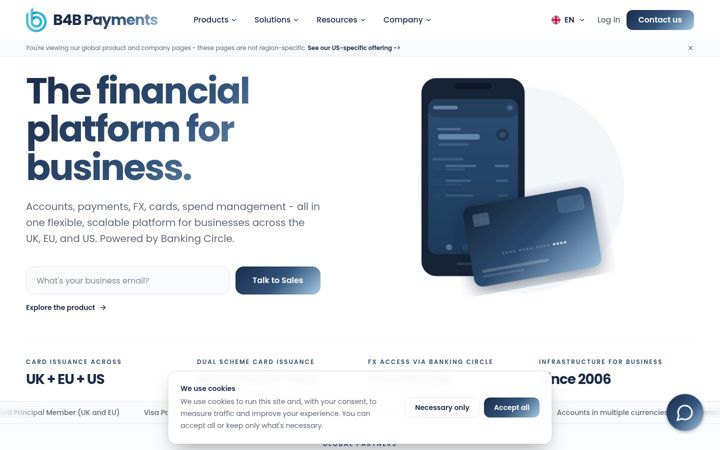 Screenshot of b4bpayments.com
