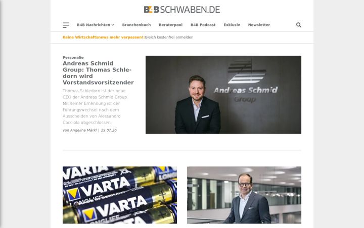 Screenshot of b4bschwaben.de