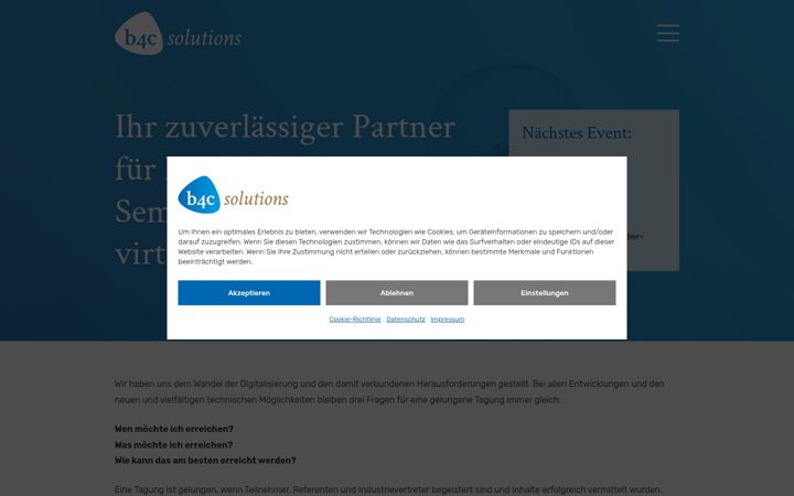 Екранна снимка на b4c-solutions.de