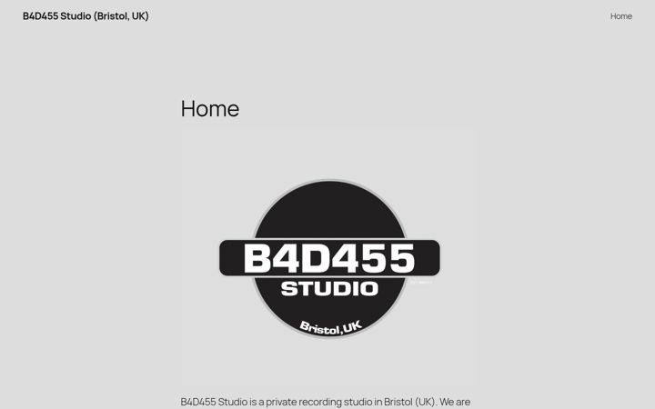 Screenshot von b4d455studio.co.uk