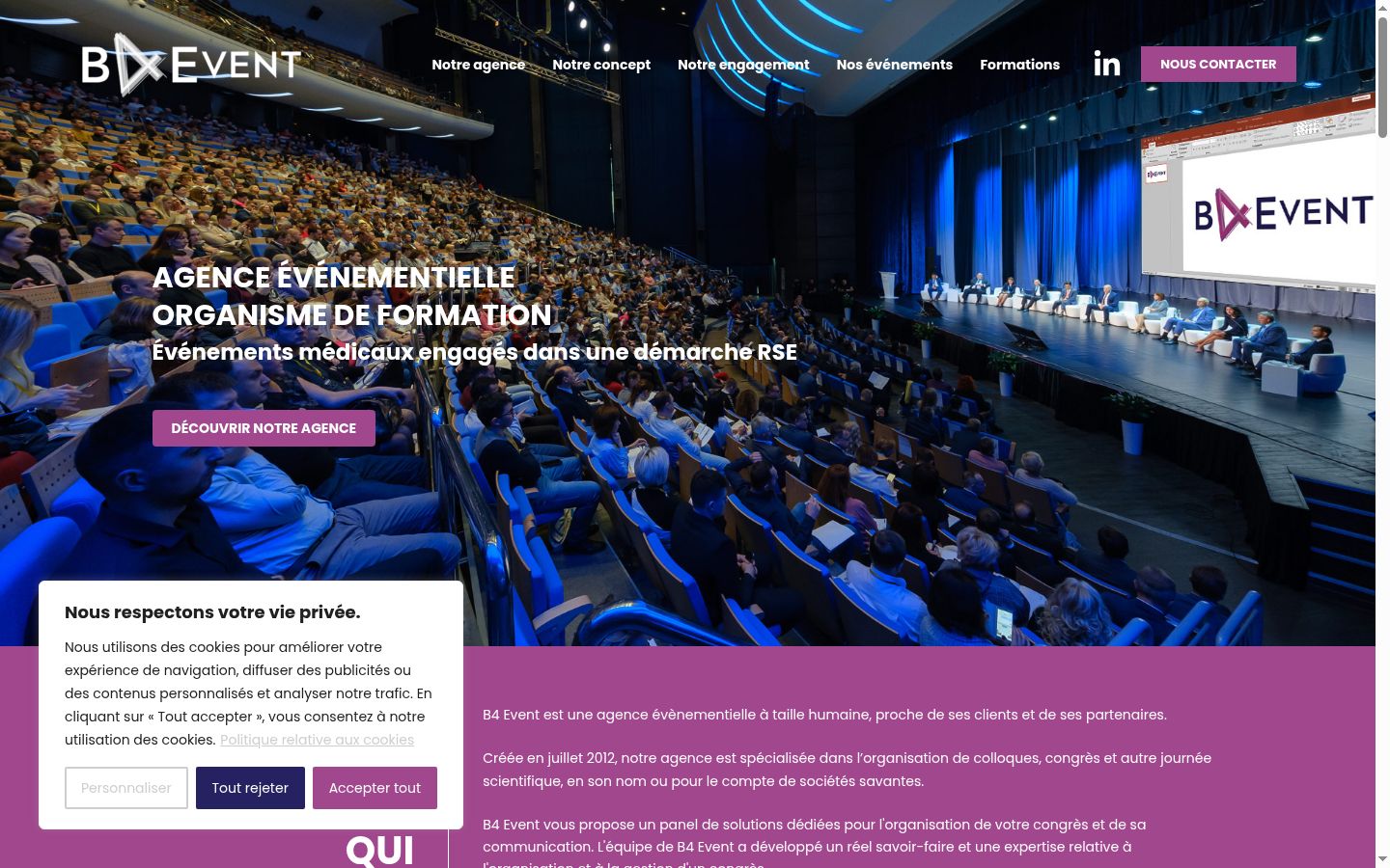 Screenshot tal-banner tal-kunsens muri qabel kwalunkwe interazzjoni