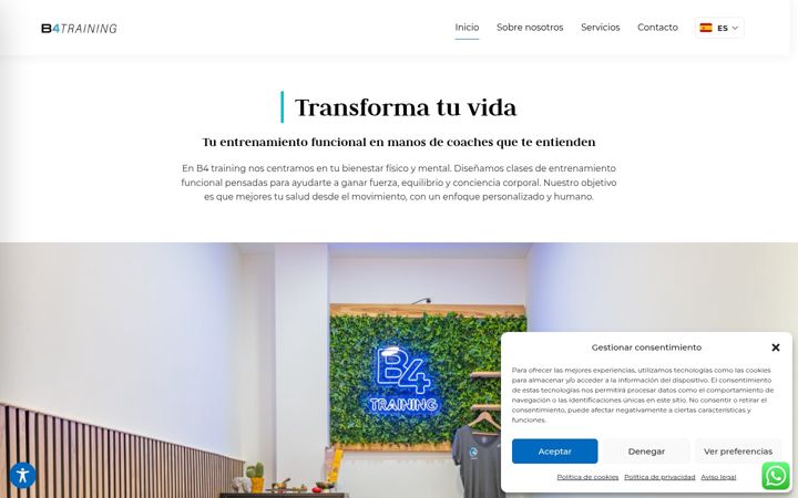 Screenshot of b4training.com