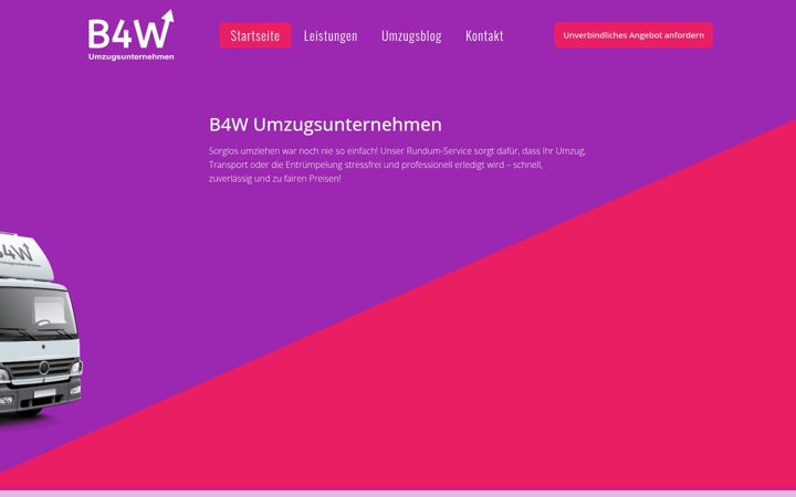 Skärmbild av b4w-umzugsunternehmen.de