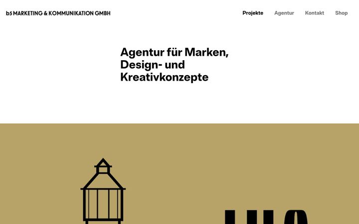 Screenshot of b5agentur.de