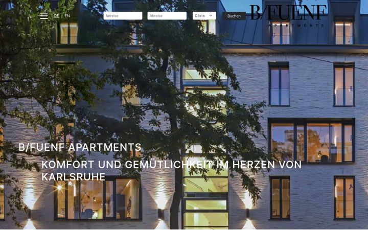 Screenshot of b5apartments.de