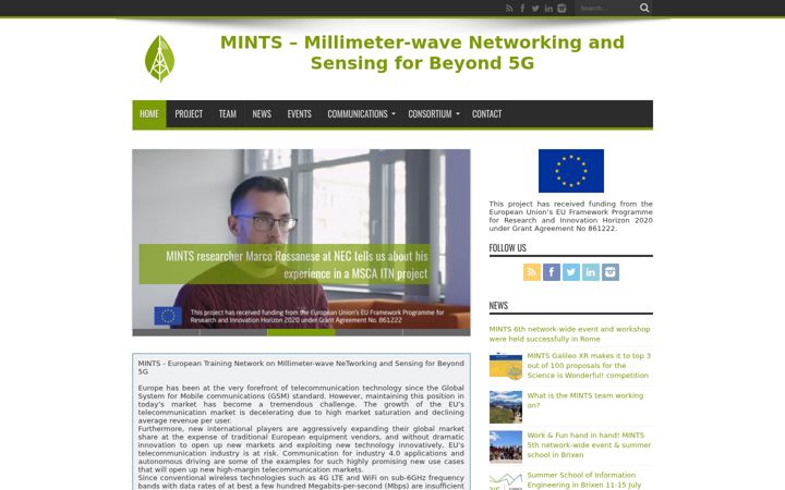 Skjermbilde av b5g-mints.eu