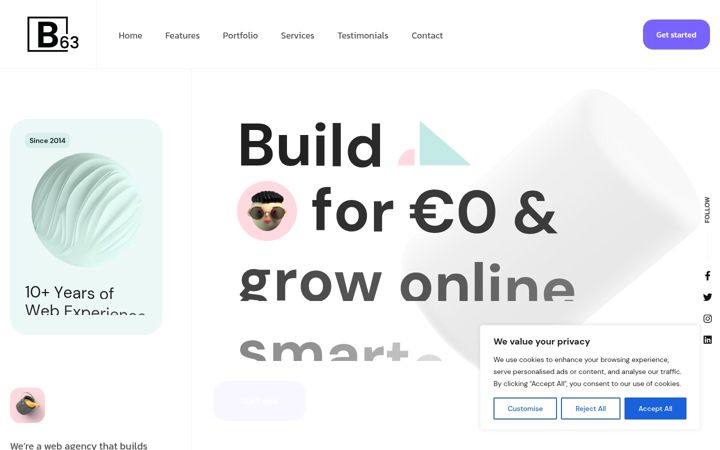 Screenshot of b63.eu