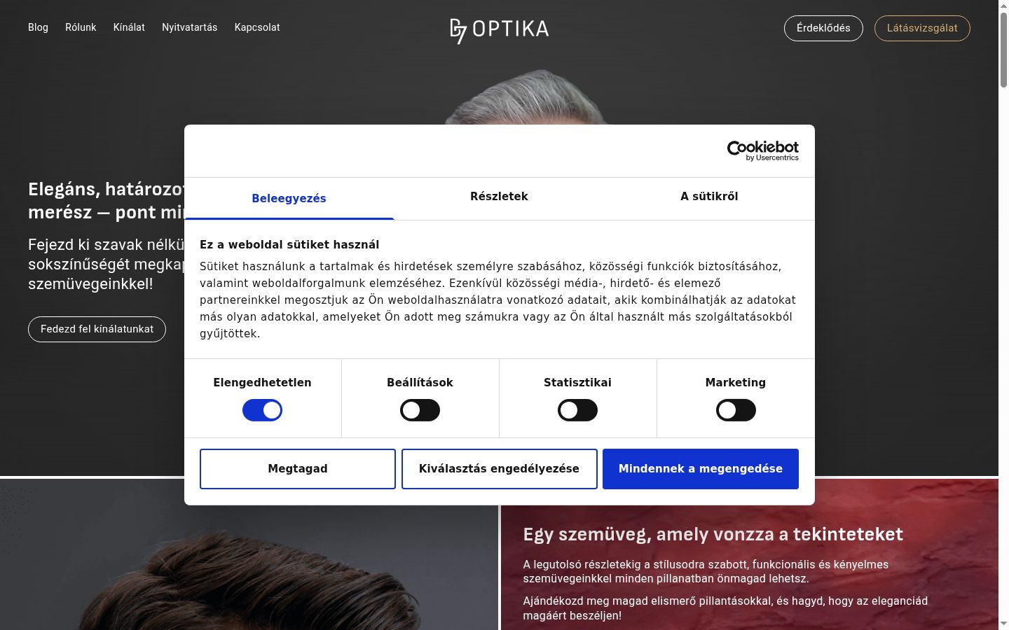 Kuvakaappaus suostumusbannerista, joka näytettiin ennen mitään vuorovaikutusta