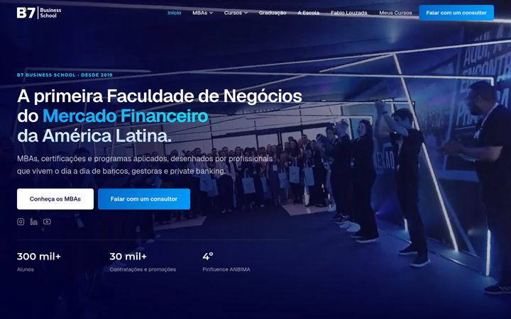 Screenshot of b7school.com.br