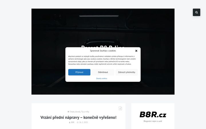 Screenshot of b8r.cz