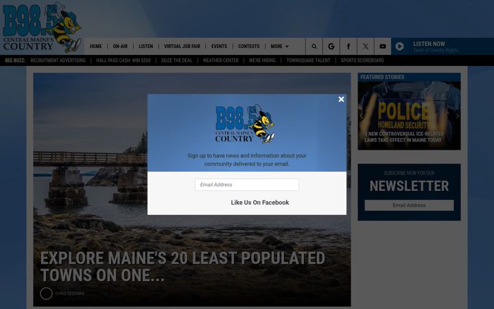 Screenshot of b985.fm