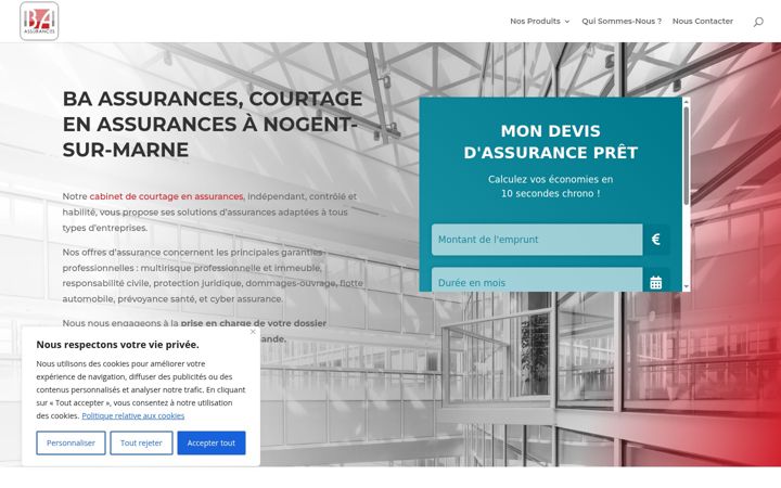 Screenshot of ba-assurances.com
