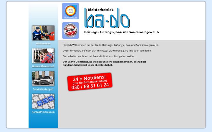 Screenshot of ba-do.de