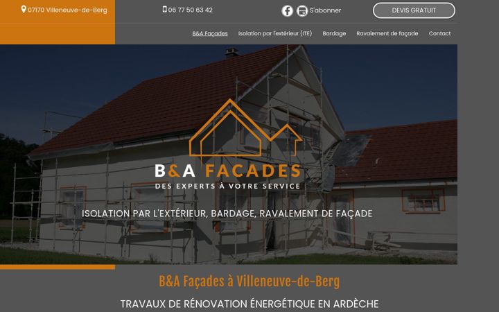 Screenshot of ba-facades07.fr