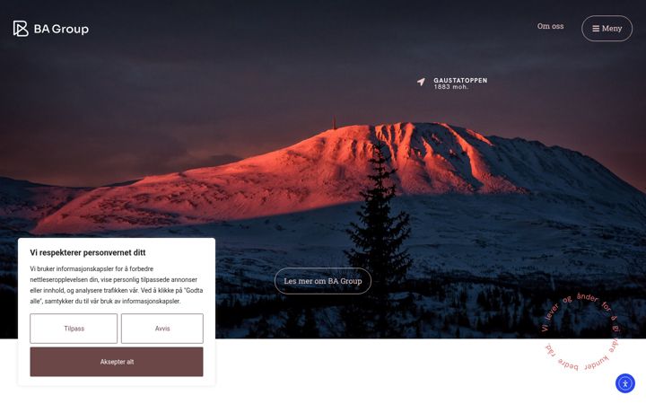 Screenshot of ba-group.no