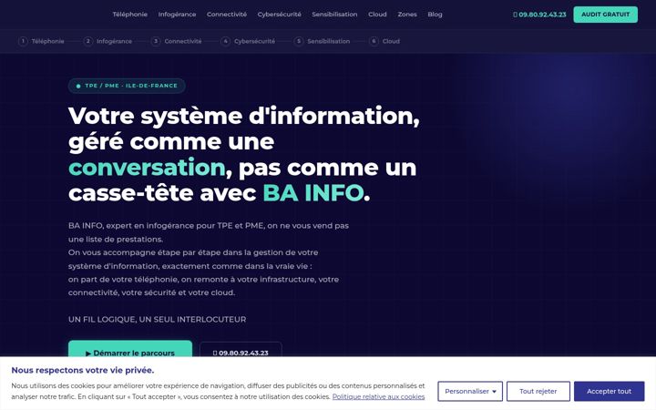 Screenshot of ba-info.fr