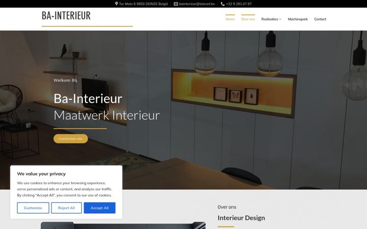 Screenshot of ba-interieur.be