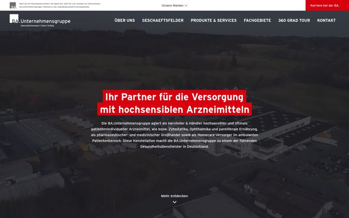 Screenshot of ba-unternehmensgruppe.de