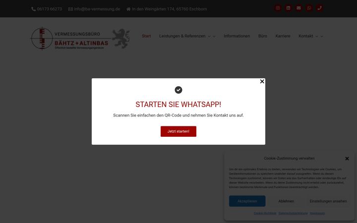 Screenshot of ba-vermessung.de