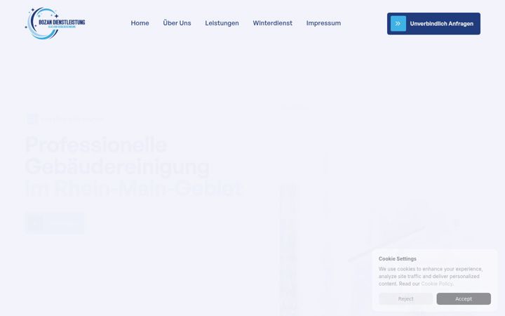 Screenshot stránky baa-reinigung.de