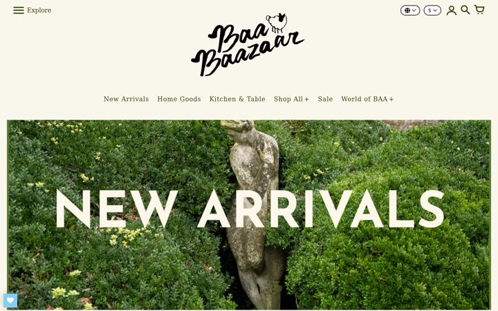 Screenshot of baabaazaar.com