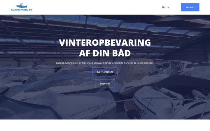 Screenshot stránky baad-opbevaring.dk