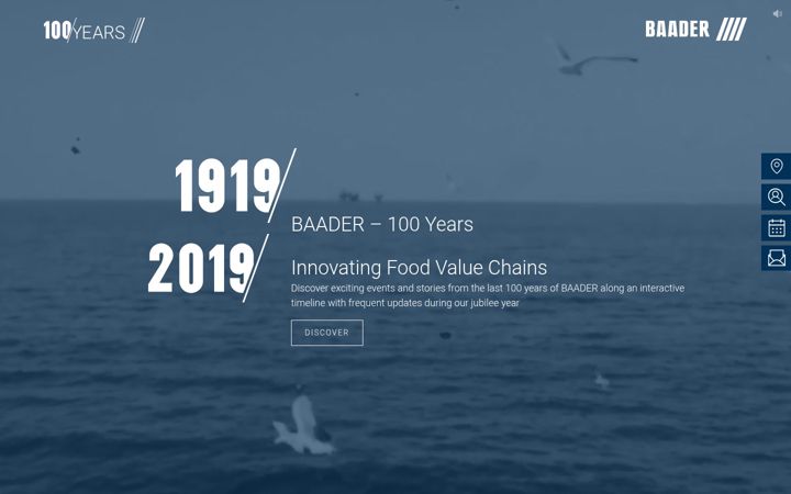 Screenshot of baader-100-years.com