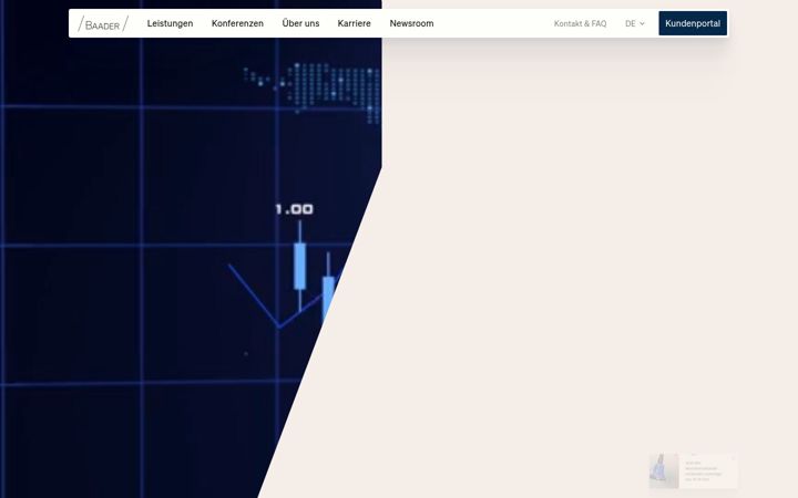 Screenshot of baaderbank.de