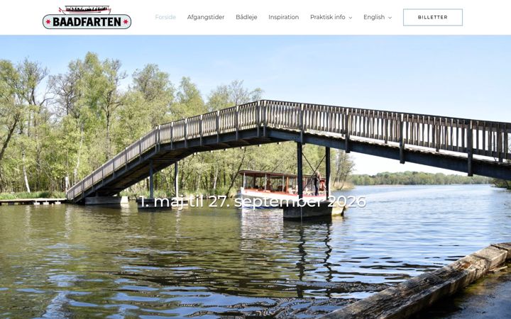 Screenshot of baadfarten.dk