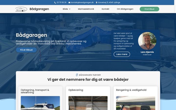 Zrzut ekranu baadgaragen.dk