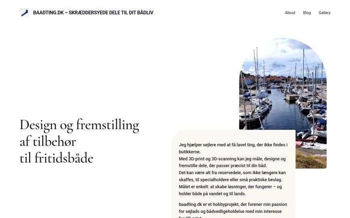 Screenshot of baadting.dk