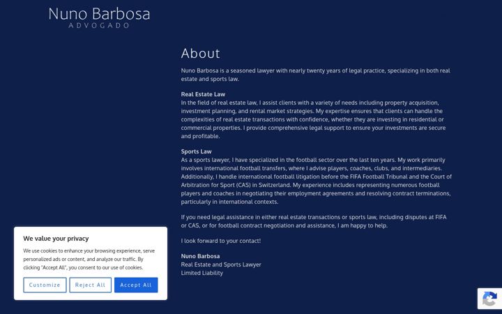 Screenshot of baadvogados.pt