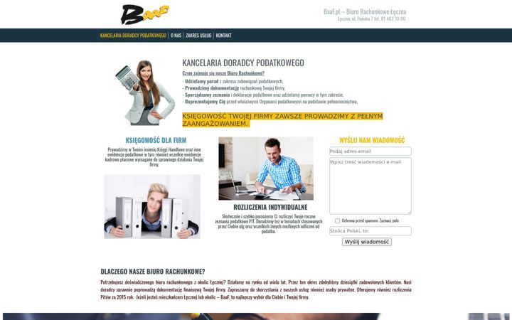 Screenshot of baaf.pl
